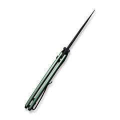 Sencut Serene Green Aluminum Handle Black D2 Blade Çakı
