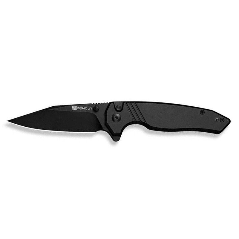 Sencut Selkyris Black Aluminum Handle Black D2 Blade Çakı