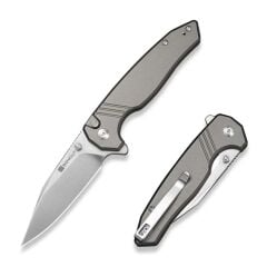 Sencut Selkyris Gray Aluminum Handle Satin Finished D2 Blade Çakı