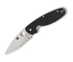 Spyderco Emphasis Black G-10 Combinationedge Çakı