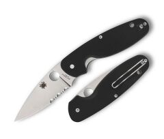 Spyderco Emphasis Black G-10 Combinationedge Çakı