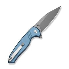Sencut Selkyris Blue Aluminum Handle Gray Stonewashed Blade Çakı