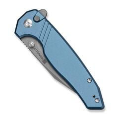 Sencut Selkyris Blue Aluminum Handle Gray Stonewashed Blade Çakı