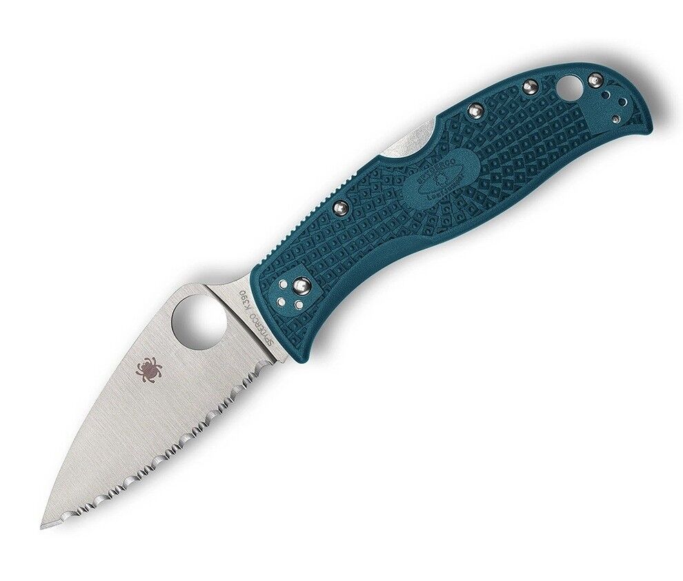 Spyderco Leafjumper Ser Blue FRN K390 Çakı