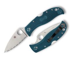 Spyderco Leafjumper Ser Blue FRN K390 Çakı