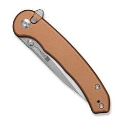 Sencut Ingot Coyote Brown Aluminum Handle Stonewashed D2 Blade Çakı