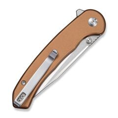 Sencut Ingot Coyote Brown Aluminum Handle Stonewashed D2 Blade Çakı