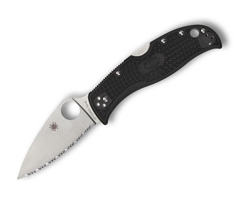 Spyderco Leafjumper Black Lightweight VG-10 Spyderedge Çakı