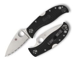 Spyderco Leafjumper Black Lightweight VG-10 Spyderedge Çakı