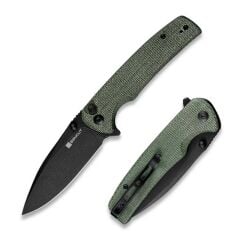 Sencut Sachse Flipper & Button Lock & Thumb Stud Knife Micarta Handle Çakı