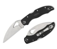 Spyderco Byrd Harrier 2 Black Lightweight Wharncliffe Plainedge Çakı