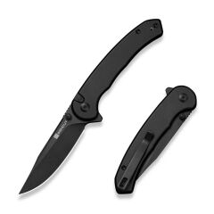 Sencut Ingot Black Aluminum Handle Black D2 Blade Blade Çakı