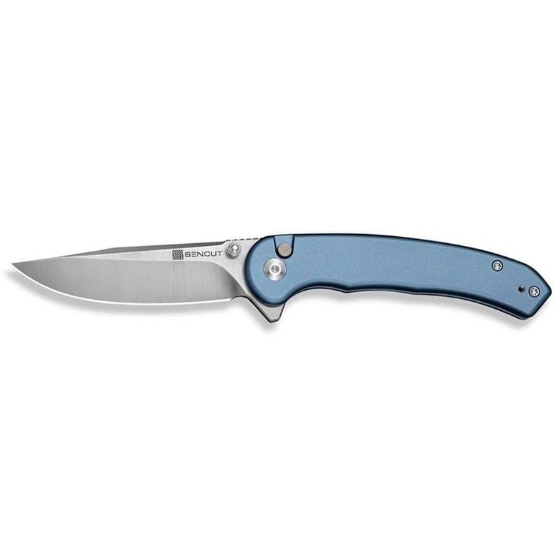 Sencut Ingot Blue Aluminum Handle Satin Finished D2 Blade Çakı
