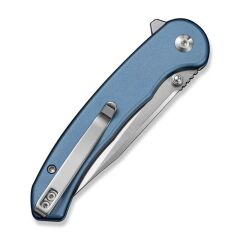 Sencut Ingot Blue Aluminum Handle Satin Finished D2 Blade Çakı