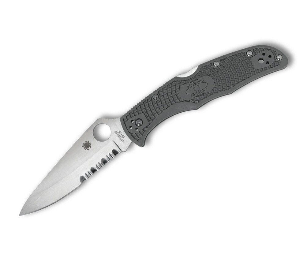 Spyderco Endura 4 Black Lightweight Combinationedge Çakı