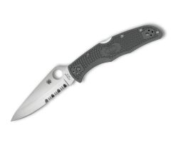 Spyderco Endura 4 Black Lightweight Combinationedge Çakı