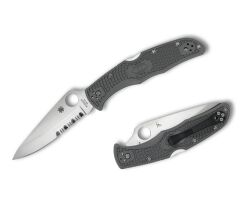 Spyderco Endura 4 Black Lightweight Combinationedge Çakı