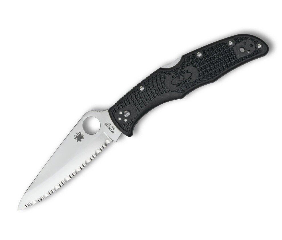 Spyderco Endura 4 Black Lightweight Spyderedge Çakı