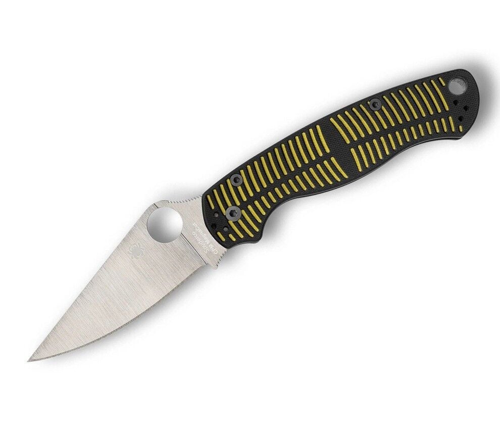 Spyderco Para Military 2 Salt Yellow & Black CPM MagnaCut PlainEdge Çakı