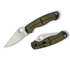 Spyderco Para Military 2 Salt Yellow & Black CPM MagnaCut PlainEdge Çakı