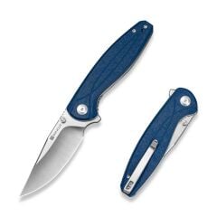 Sencut Vyrce Blue Shredded G10 Handle Satin Finished D2 Blade Çakı