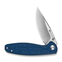 Sencut Vyrce Blue Shredded G10 Handle Satin Finished D2 Blade Çakı