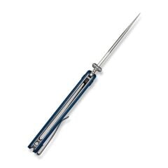 Sencut Vyrce Blue Shredded G10 Handle Satin Finished D2 Blade Çakı