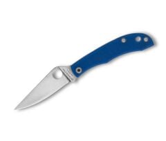 Spyderco Honeybee G10 Blue PlainEdge Çakı