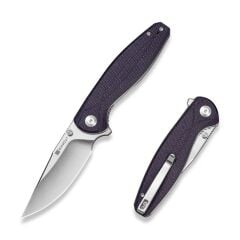 Sencut Vyrce Purple Canvas Micarta Handle Satin Finished D2 Blade Çakı