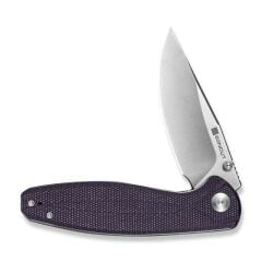Sencut Vyrce Purple Canvas Micarta Handle Satin Finished D2 Blade Çakı