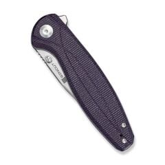 Sencut Vyrce Purple Canvas Micarta Handle Satin Finished D2 Blade Çakı