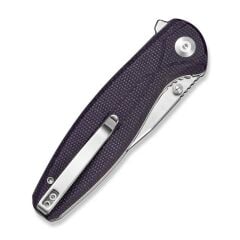 Sencut Vyrce Purple Canvas Micarta Handle Satin Finished D2 Blade Çakı