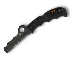 Spyderco Assist Black Lightweight Black Blade Combinationedge Çakı