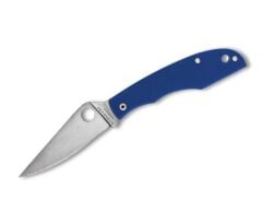 Spyderco Grasshopper G10 Blue PlainEdge Çakı