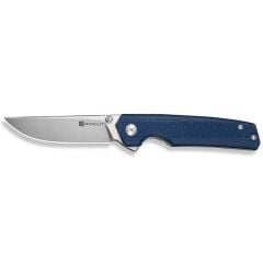 Sencut Stria Milled Blue Canvas Micarta Handle Satin Finished D2 Blade Çakı