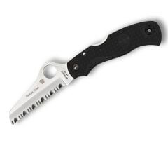 Spyderco Rescue 79mm Black Lightweight Spyderedge Çakı