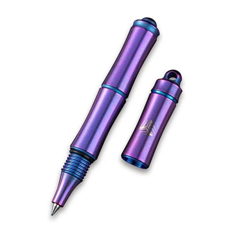 We Knife Syrinx Purple Titanium Pen Taktik Kalem