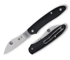 Spyderco Roadie XL Black FRN M398 Plainedge Çakı