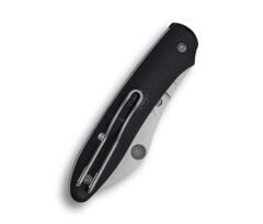 Spyderco Roadie XL Black FRN M398 Plainedge Çakı