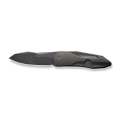 We Knife Solid Black Titanium Integral Handle Black Stonewashed CPM 20CV Blade Çakı