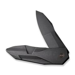 We Knife Solid Black Titanium Integral Handle Black Stonewashed CPM 20CV Blade Çakı
