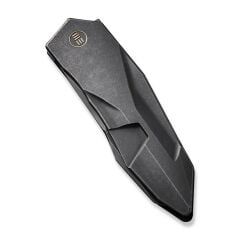 We Knife Solid Black Titanium Integral Handle Black Stonewashed CPM 20CV Blade Çakı