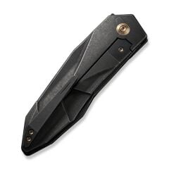 We Knife Solid Black Titanium Integral Handle Black Stonewashed CPM 20CV Blade Çakı