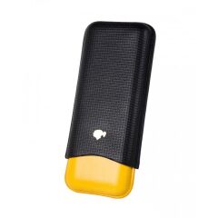 Cohiba Limited Edition Siyah/Sarı Deri Puro Kılıfı 3'lü 60Ring