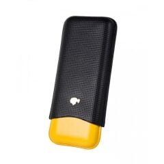 Cohiba Limited Edition Siyah/Sarı Deri Puro Kılıfı 3'lü 60Ring