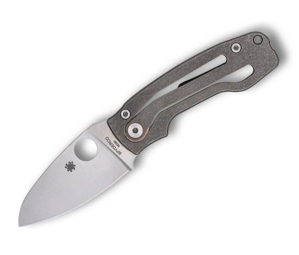 Spyderco PITS2 Titanium M398 PlainEdge Çakı