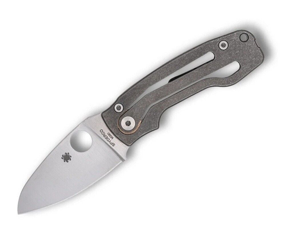 Spyderco PITS2 Titanium M398 PlainEdge Çakı
