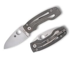 Spyderco PITS2 Titanium M398 PlainEdge Çakı