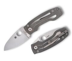Spyderco PITS2 Titanium M398 PlainEdge Çakı