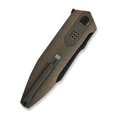 We Knife Limited Flight Line Bronze Titanium Handle Black Stonewashed Bohler M390 Blade Limited Edition (200 Pcs) Çakı